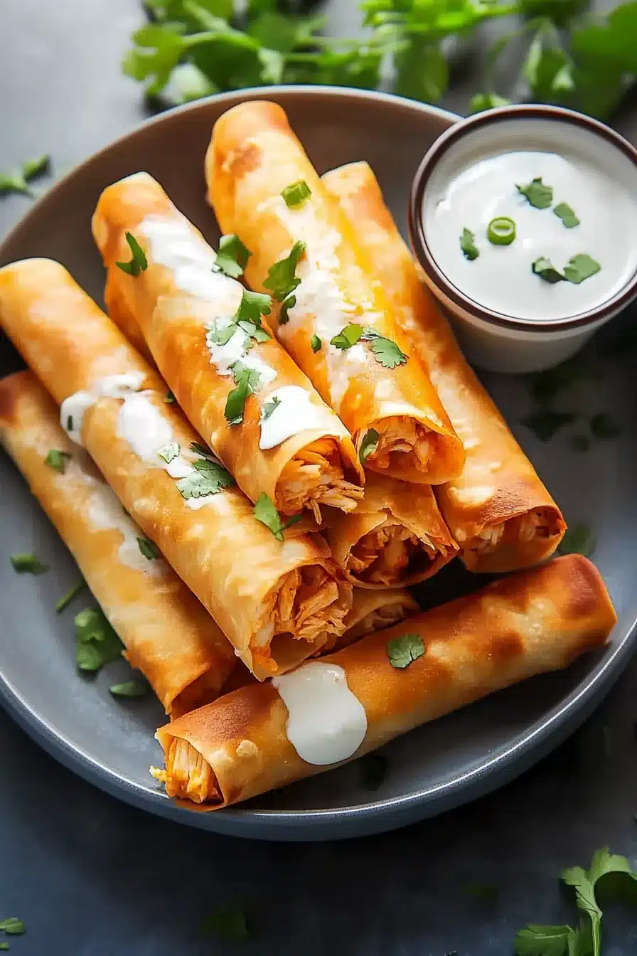 Buffalo Chicken Taquitos