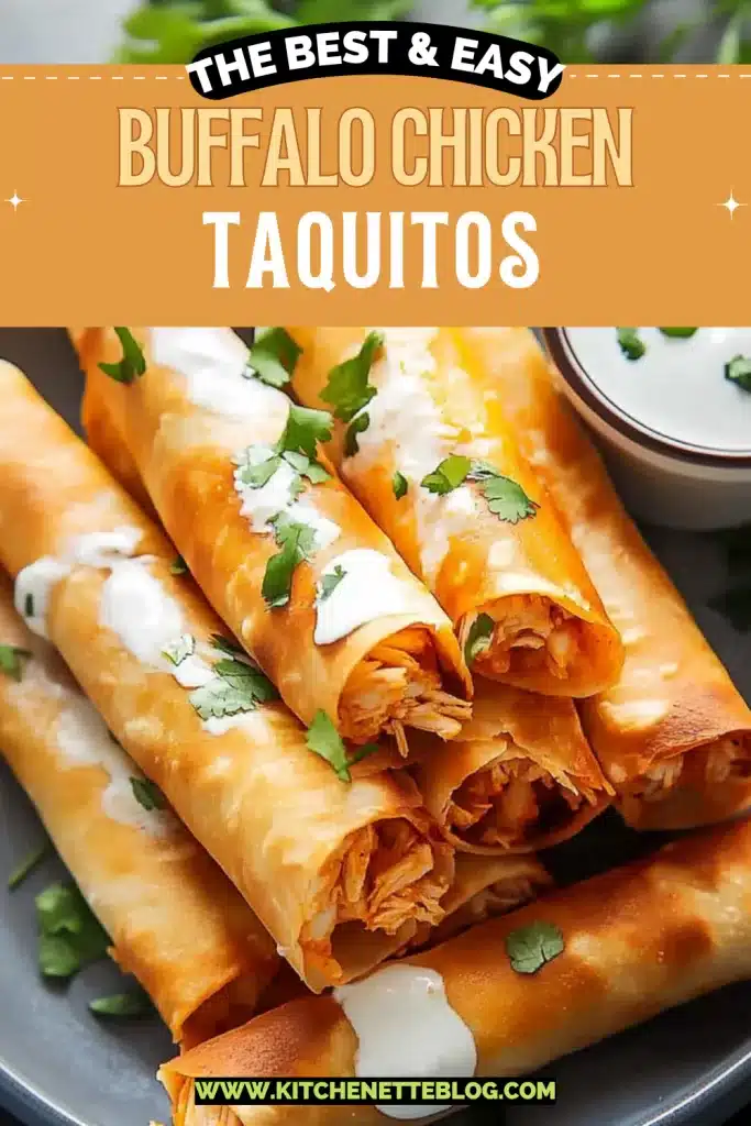 Buffalo Chicken Taquitos