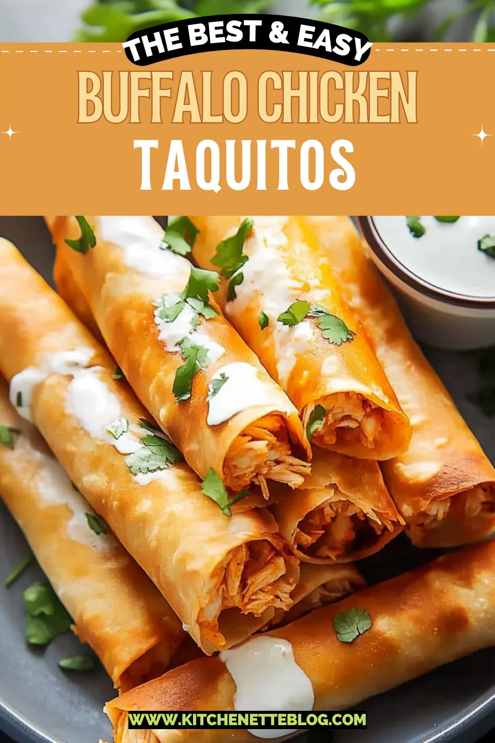 Buffalo Chicken Taquitos