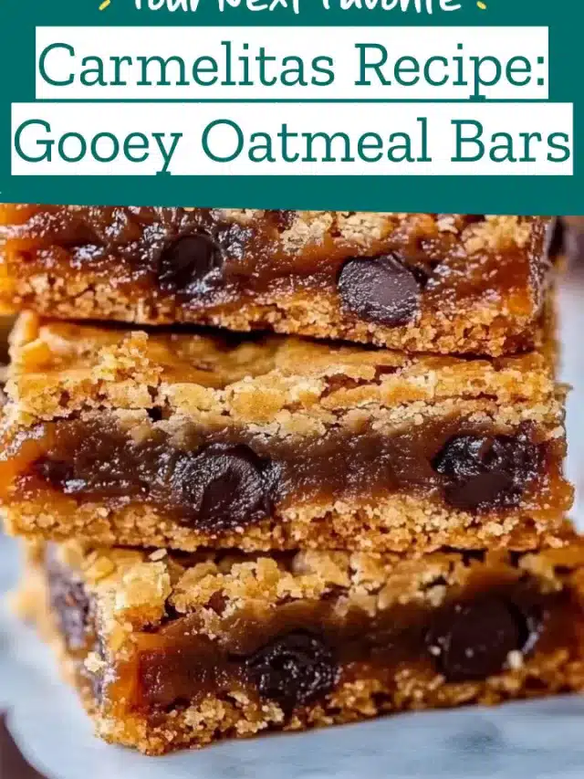 Carmelitas Recipe: Gooey Oatmeal Bars