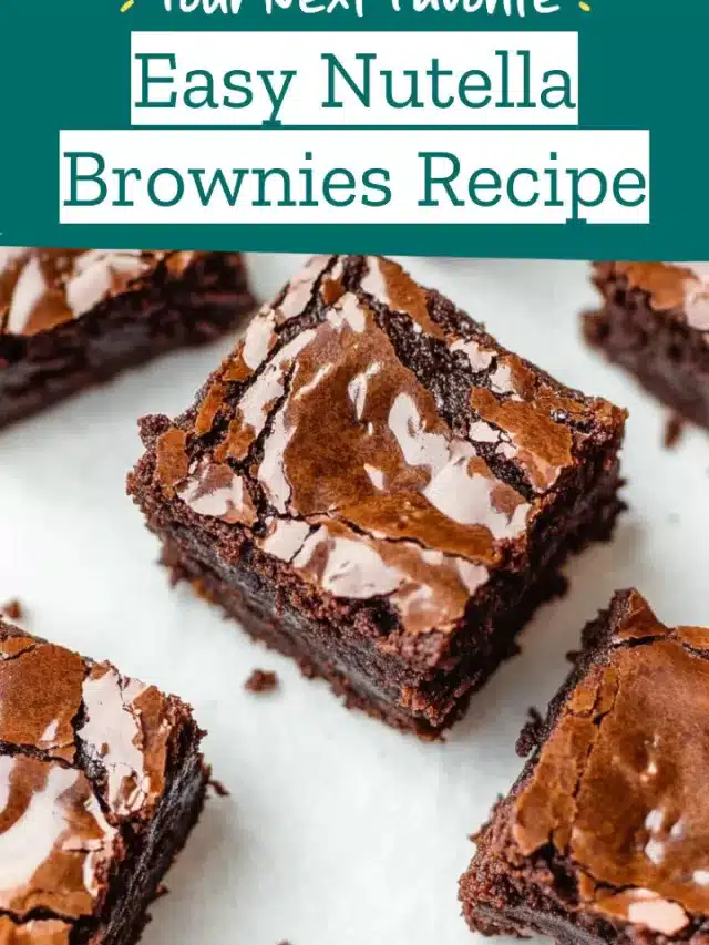 Easy Nutella Brownies Recipe