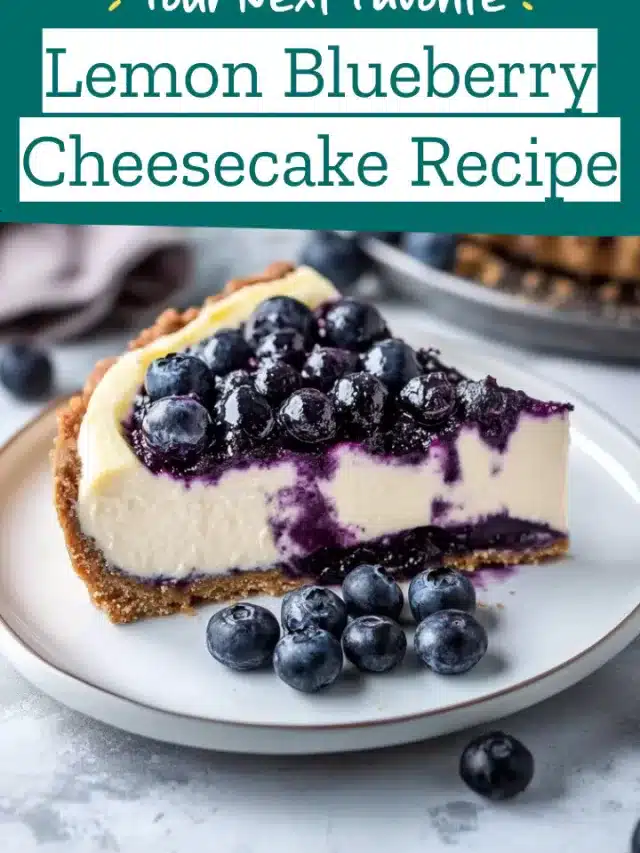 Lemon Blueberry Cheesecake Recipe