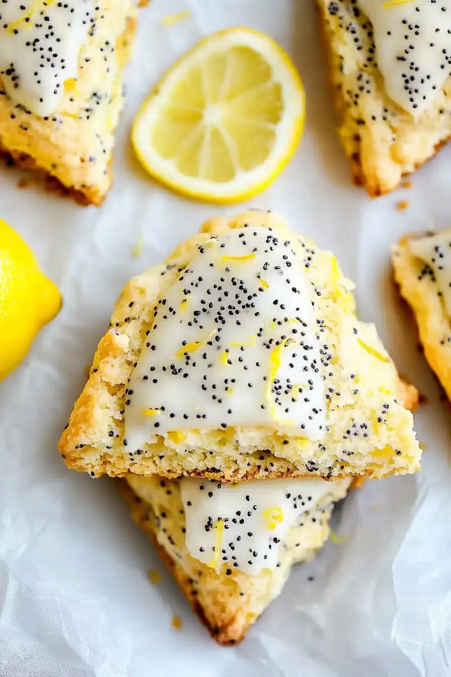 Lemon Poppyseed Scones