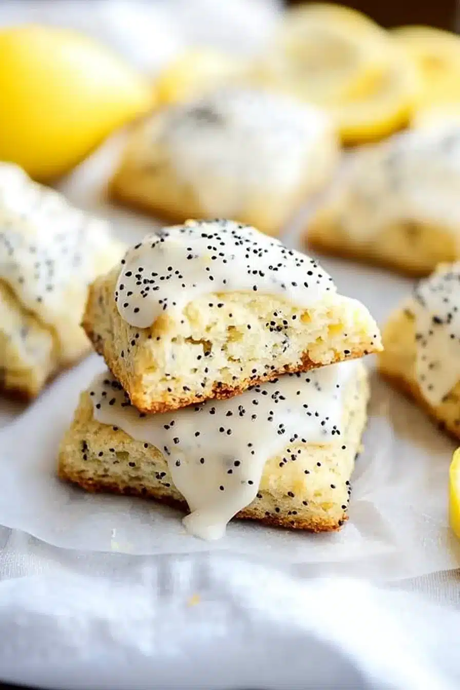 Lemon Poppyseed Scones