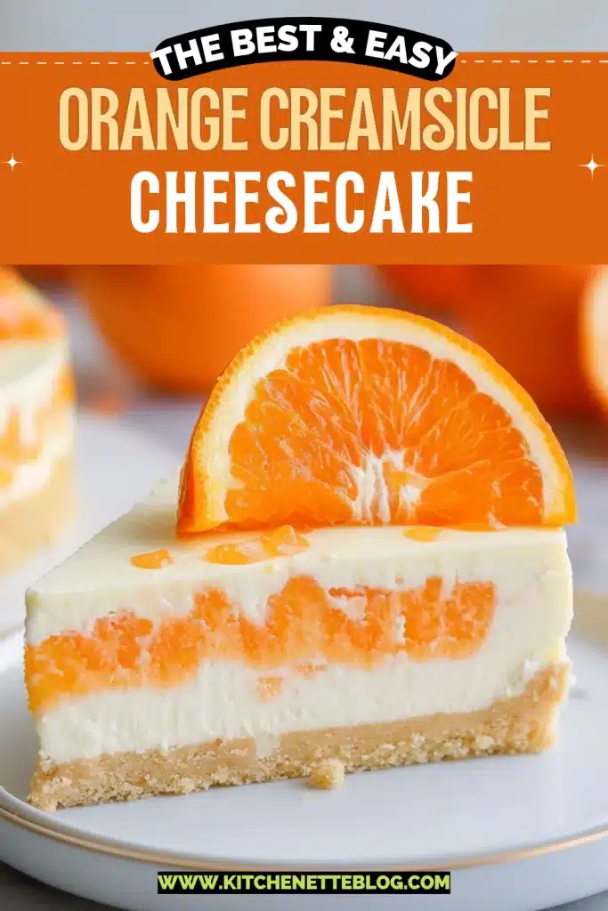 Orange Creamsicle Cheesecake