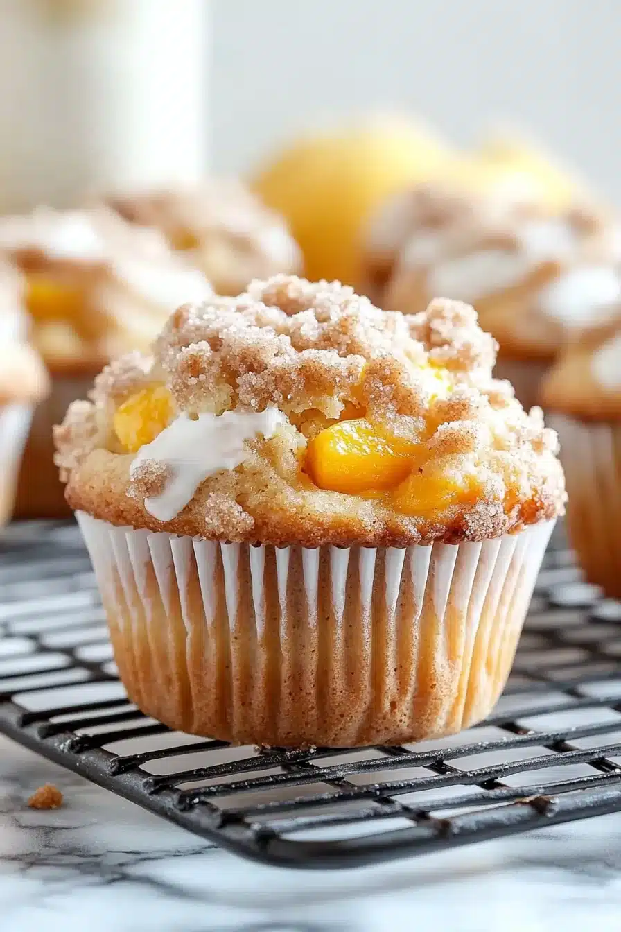 Peach Streusel Muffins