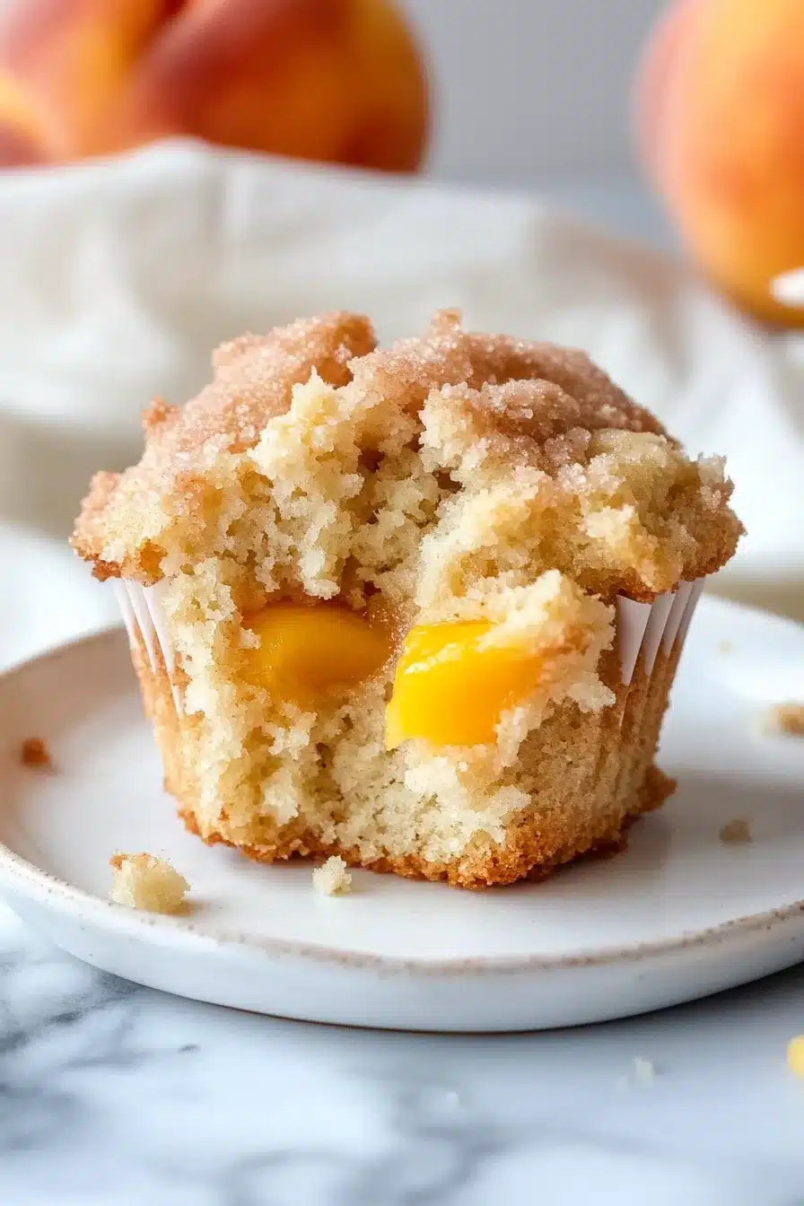 Peach Streusel Muffins