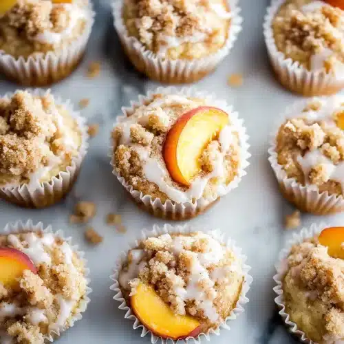 Peach Streusel Muffins