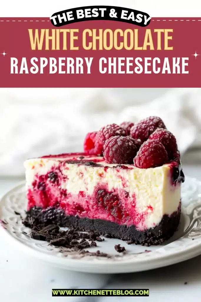 White Chocolate Raspberry Cheesecake