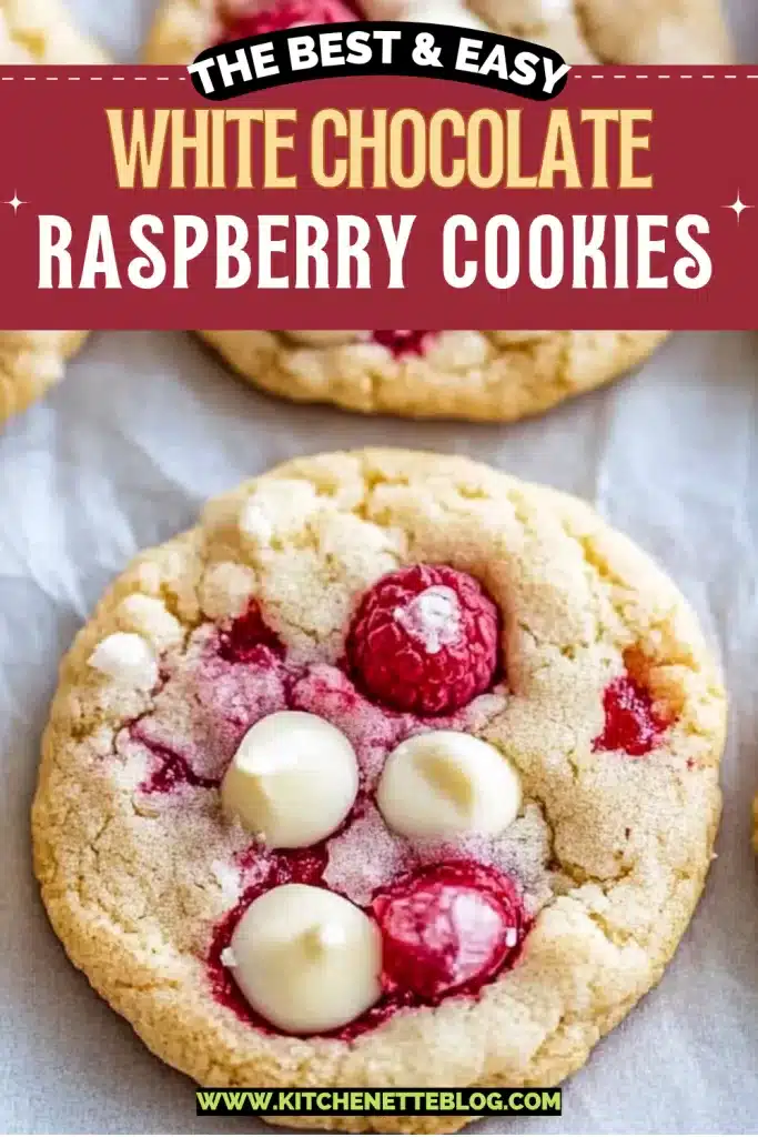 White Chocolate Raspberry Cookies