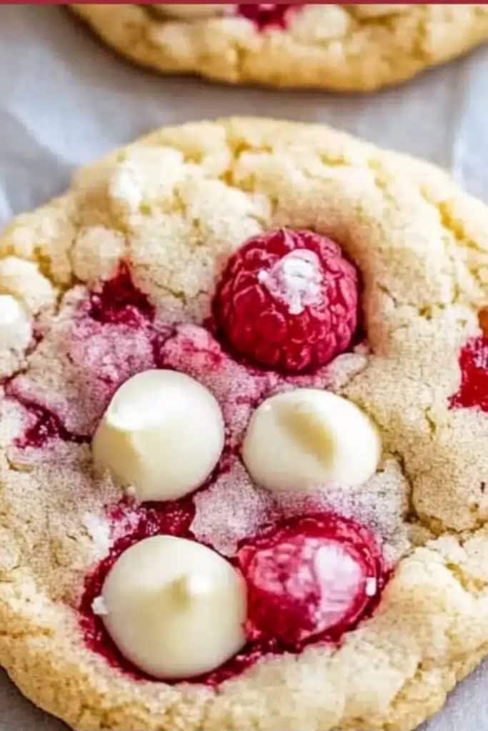 White Chocolate Raspberry Cookies Recipe