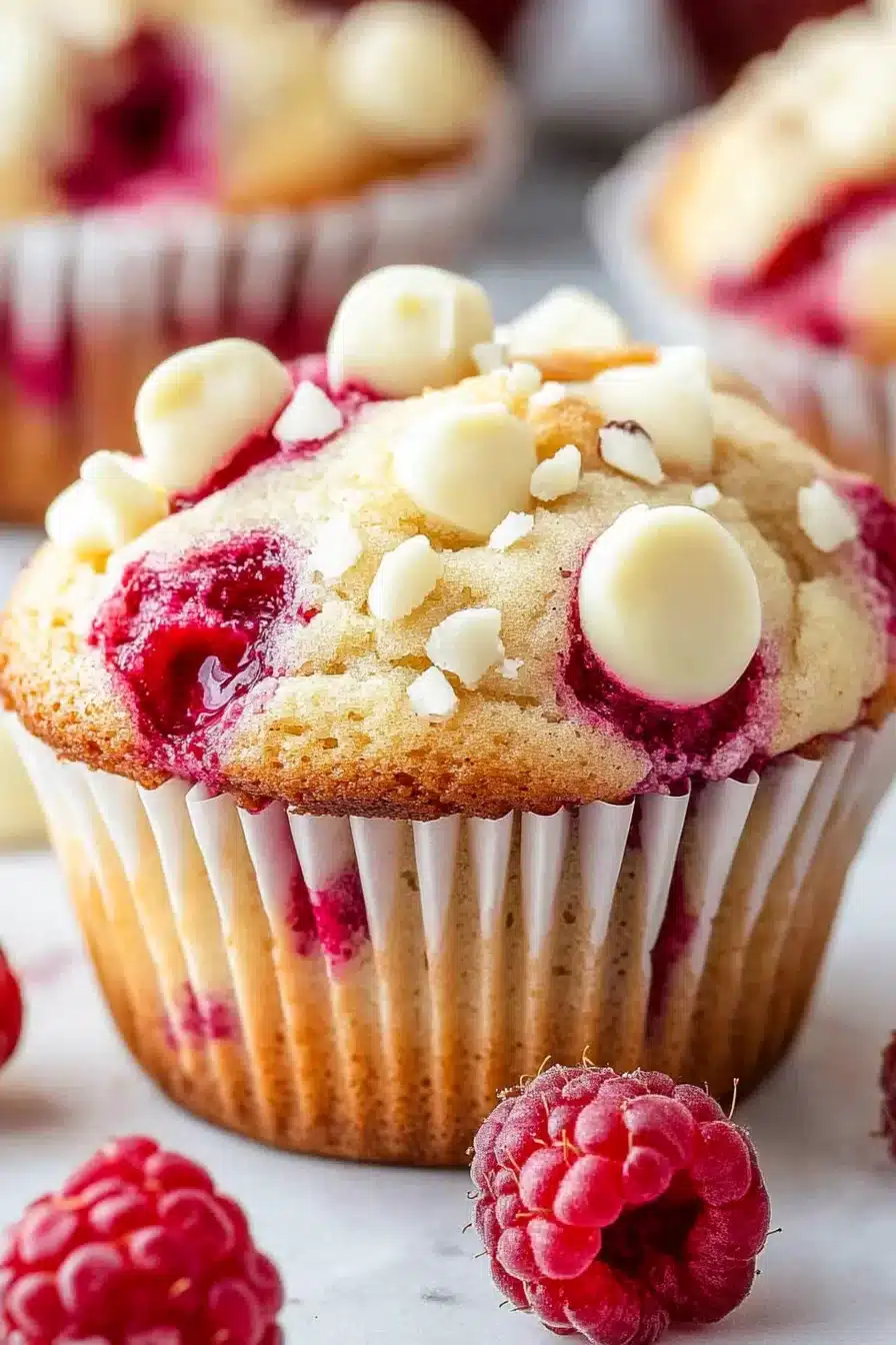 White Chocolate Raspberry Muffins