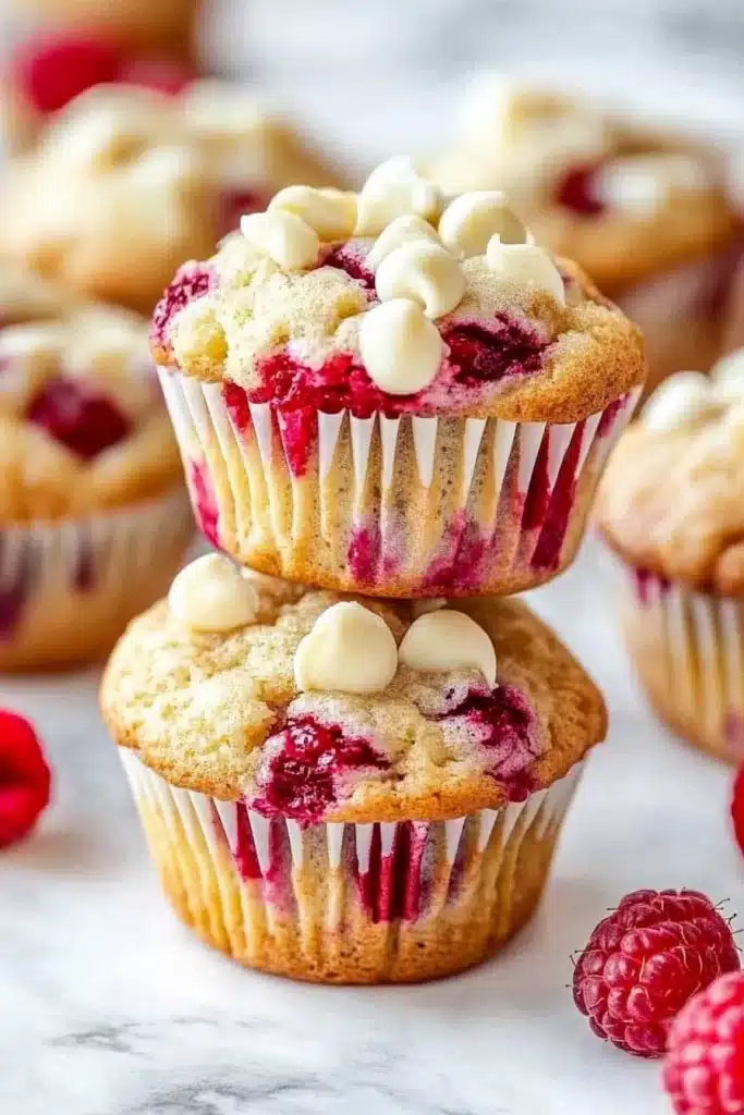 White Chocolate Raspberry Muffins