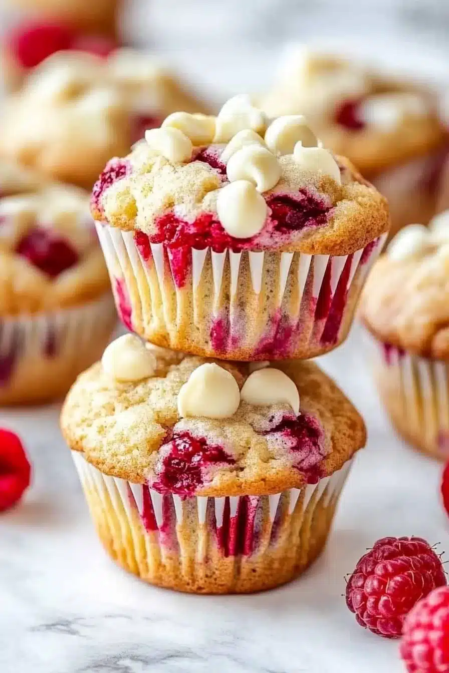 White Chocolate Raspberry Muffins