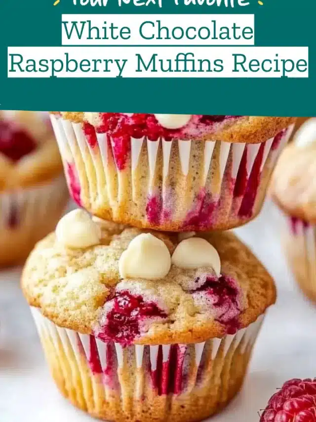 White Chocolate Raspberry Muffins Recipe