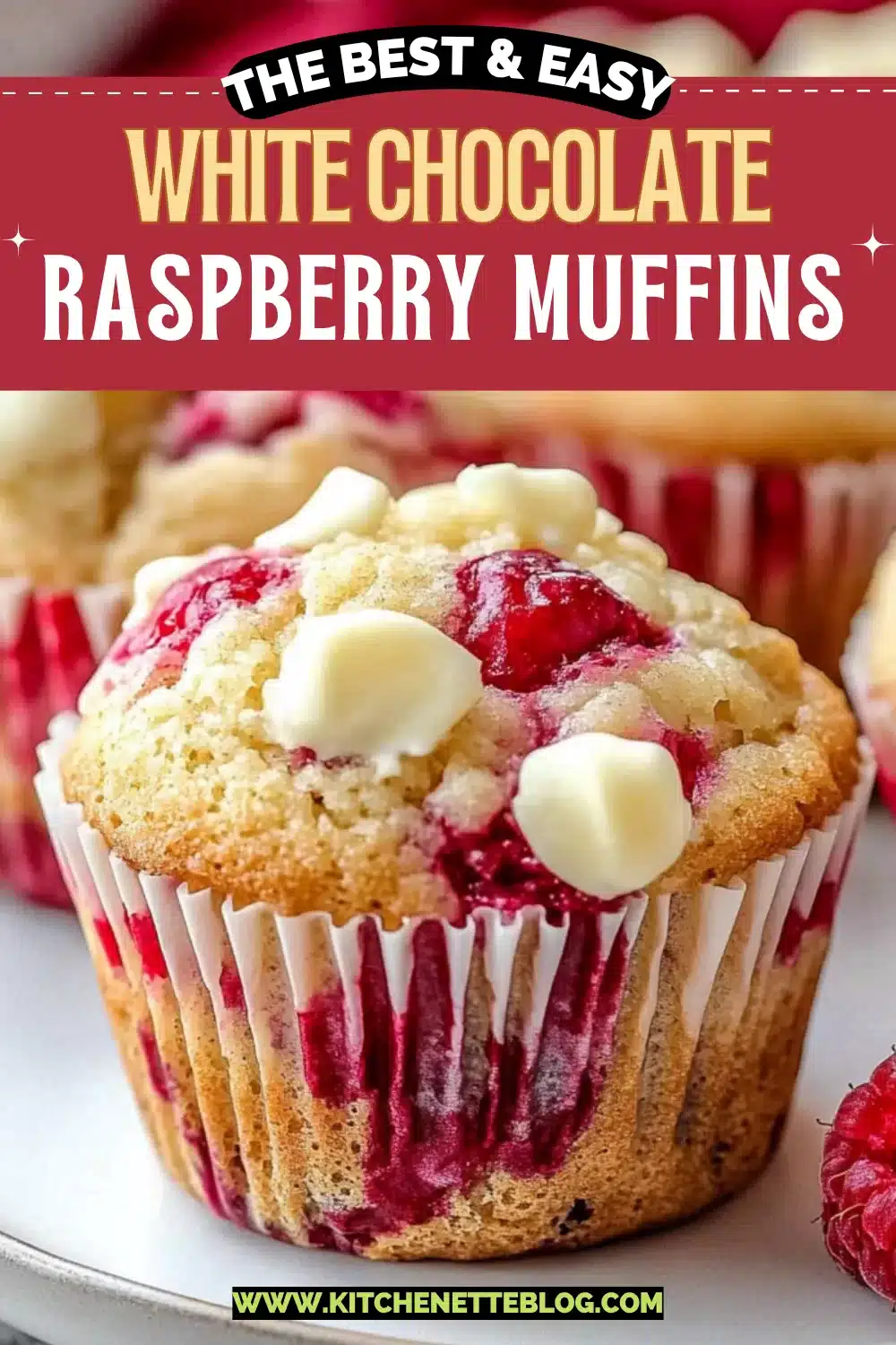 White Chocolate Raspberry Muffins